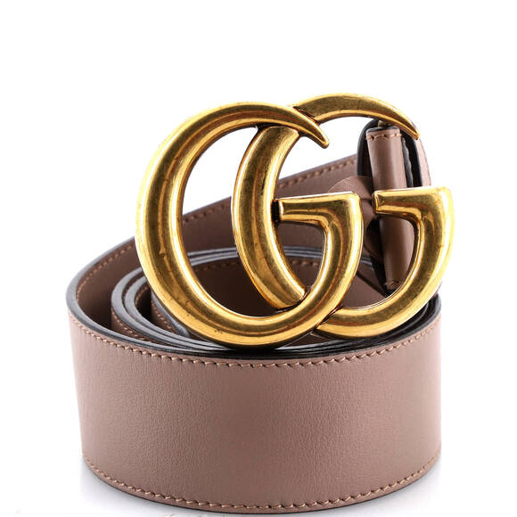 Gucci Wide GG Marmont Belt Leather